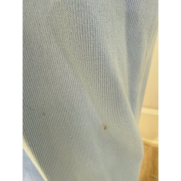 Light Blue Ribbed Midi Dress With Ruched Front Detail & Sleeveless Design - Medi - Picture 3 of 5